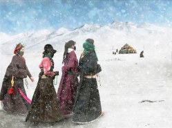 Photo by Hu Guoqing Tibetan pilgrims are on their long journey